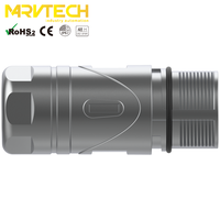 Connecteur M23 Marvtech Métal Mâle Signal Puissance Coque Droite Bouclier Étanche IP67 Automobile M12 Connecteur Femelle IEC FPM/FKM