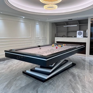 Table de billard en bois massif de qualité supérieure ardoise jeu d'affichage intérieur table de billard de 8 ou 9 pieds avec combo de <span class=keywords><strong>ping</strong></span>-<span class=keywords><strong>pong</strong></span> et de tennis de table - Product Image 2