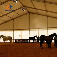 Carpa de Aluminio para Arena Ecuestre, para Programas de Entrenamiento, Academias de Equitación, Organización de Eventos de Competición e Instalaciones Deportivas