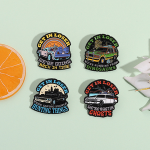 Entra perdente, stiamo tornando indietro nel tempo spille da Film di fantascienza con distintivo di risvolto regalo di gioielli per amici - Product Image 2