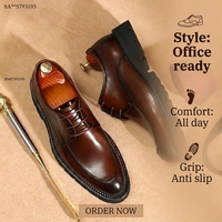 Nouvelles Chaussures Oxford en Cuir Véritable de Vache Respirantes pour Hommes Grande Taille – Idéales pour le Bureau, les Affaires et les Tenues Professionnelles