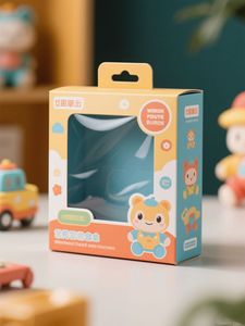 Custom Printing Figure Display <b>Box</b> Plush Toys Foldable Corrugated Paper <b>Gift</b> Packaging <b>Box</b> With Window - Product Image 4