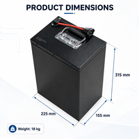 بطارية ليثيوم فوسفات حديد (LiFePO4) مخصصة 72 فولت 30 أمبير ساعة، 32140 خلية، شحن 0.5C، تفريغ 1.5C، 2000 دورة، معتمدة من CE لعربات الجولف الكهربائية
