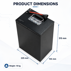 بطارية ليثيوم فوسفات حديد (LiFePO4) مخصصة 72 فولت 30 أمبير ساعة بخلايا 32140 مع شحن 0.5C وتفريغ 1.5C لعربات الجولف الكهربائية - Product Image 4