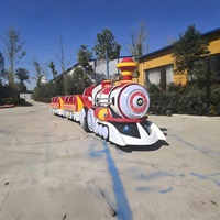 Train miniature électrique sans rails pour enfants multi-places, idéal pour les parcs - Prix