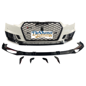 Haute qualité, prix bas, pour <span class=keywords><strong>Audi</strong></span> A4 : mise à niveau vers <span class=keywords><strong>RS4</strong></span> - Pare-chocs avant, phares LED, calandre, spoiler avant, lames d'air gauche et droite, pièces d'occasion - Product Image 2