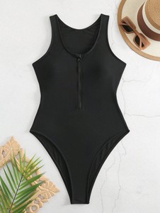 UDO 2025 <strong>Slimming</strong> Beachwear One-Piece Tummy Control Custom Shapewear <strong>Swimsuit</strong> with Scoop Neck Spandex/Polyester - Product Image 4