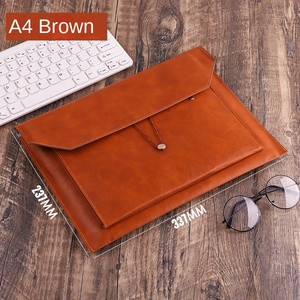 Công suất lớn A4 Văn Phòng hợp đồng tập tin PU da túi tài liệu kinh doanh trường lưu trữ tài liệu kinh doanh sử dụng - Product Image 6