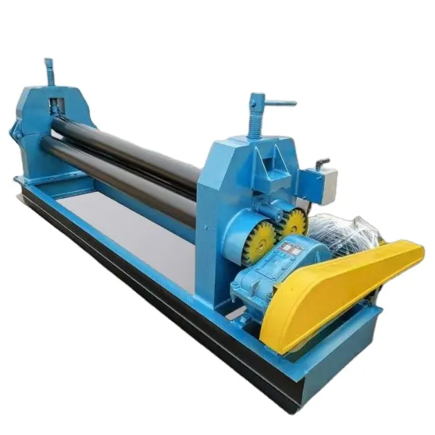 Small iron sheet electric rolling machine  three roll fully automatic hydraulic stainless steel rolling machine