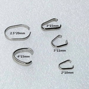 Hallazgos para hacer joyas, pegamento colgante grande en las fianzas, amuleto de acero inoxidable para collar de cadena - Product Image 2