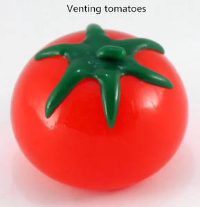 Fabricant Direct Usine-Direct TPR Boule D'évent En Caoutchouc Souple Citrouille Fruit Éducatif Unisexe Jouet EN-71 Certifié 5.5-6cm pour - Product Image 2