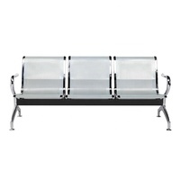 Chaise d'arrêt de bus en acier argenté pour YA-J19F publique Salon de beauté réception attente 2 3 4 5 places prix