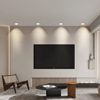 Spot encastré LED moderne 8W, rond, 2700K-4000K, éclairage commercial, encastré, dimmable, CRI élevé 90, garantie 5 ans