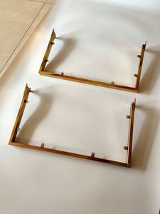 <strong>Custom</strong> Design Wall Shelf System Clothing Store <strong>Fixtures</strong> Gold Clothing <strong>Display</strong> Hanger Bar - Product Image 4