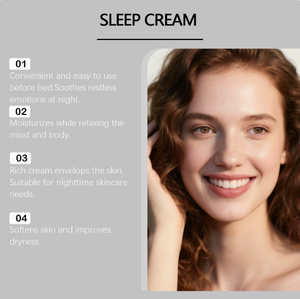 Crema para el cuidado del sueño, cuidado nocturno, crema hidratante facial de textura ligera, crema hidratante para el cuidado de la piel - Product Image 5