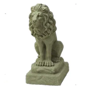 Statua cinese del leone dell'alpicastro grande statua all'aperto del leone della resina statua all'aperto del leone cn