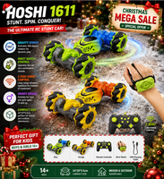Voiture télécommandée HOSHI 1611 RC Stunt Car 2.4Ghz à l'échelle 1:24, 4 roues motrices, avec capteur de geste, moteur sans noyau, pour enfants, jouet de Noël