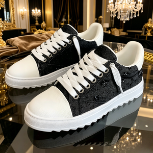 Designer Men's <b>Sneakers</b> Breathable Anti-Slip Platform Walking <b>Shoes</b> Classic Camouflage Printed Canvas Casual Retro Sports <b>Shoes</b> - Product Image 1