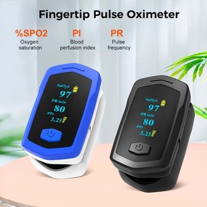 Oxymètre de pouls à clipser sur le doigt avec mesure de <span class=keywords><strong>la</strong></span> fréquence cardiaque et moniteur de <span class=keywords><strong>saturation</strong></span> en oxygène du sang, alimenté par batterie au lithium - Product Image 2