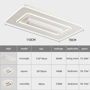 <span class=keywords><strong>Ventilador</strong></span> <span class=keywords><strong>de</strong></span> <span class=keywords><strong>Techo</strong></span> <span class=keywords><strong>de</strong></span> Lujo con Luz, Cuadrado, para Dormitorio, 6 Velocidades, Decorativo, Empotrado, Inteligente, sin Aspas, con Luz para Sala <span class=keywords><strong>de</strong></span> Estar y Dormitorio - Product Image 4