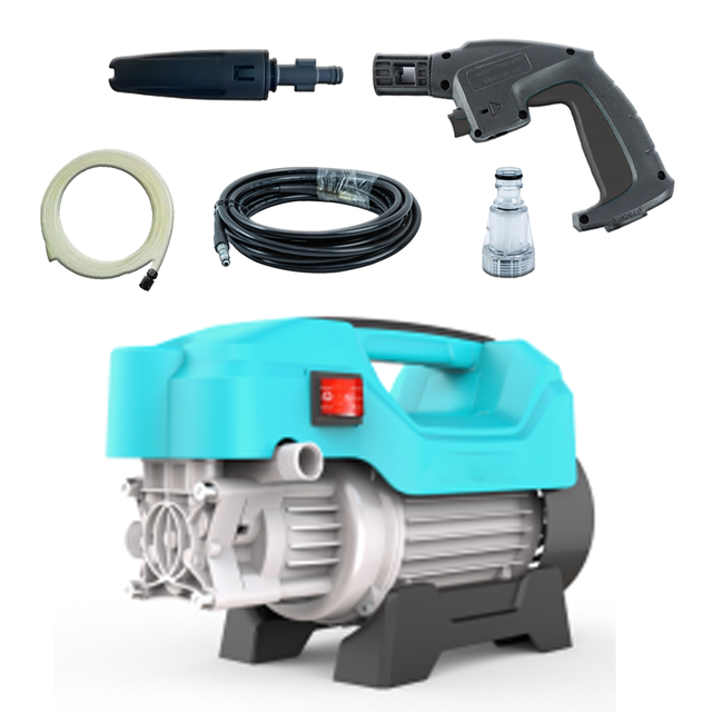 Electric High Pressure Car Wash Foam Water Gun Home Cleaning Water Pump 1400W Mini High Pressure Washer