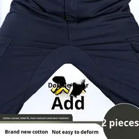 Pantalones de Trabajo para Hombre, de Poliéster, Resistentes a la Suciedad, Resistentes al Desgaste, Protección Laboral, Corte Recto y Holgado, para Mecánicos y Reparación de Automóviles
