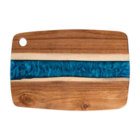 Hot-Selling Hoge Kwaliteit Acacia Hout Epoxyhars Snijplank Fruit Kaas Snijplank Serveerplank