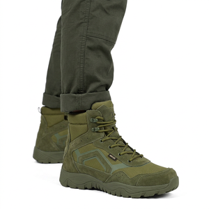 SF43 711 AK Beige Tactical <b>Boots</b> Men Waterproof Suede Outdoor All Season <b>Hiking</b> <b>Boot</b> - Product Image 2