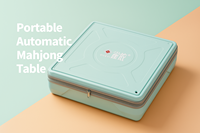 Table de Mahjong Automatique QUEYI avec Séche-Chaussures Intégré, en Plastique, 220V, Optimisée pour les Petits Espaces, Portable, Idéale pour les Voyages, Vente en Gros, Fabricant