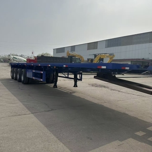 Nouvelles et d'<span class=keywords><strong>occasion</strong></span> semi-remorques surbaissées porte-conteneurs 2, 3 ou 4 essieux, 20, 40, 45 pieds, 40, 50, 60, 80, 100 tonnes - Product Image 2