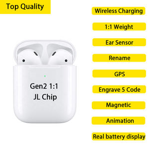 Gen 2 TWS GPS nombre Appling aire vainas 2 I500 I800 I200 I9000 auricular azulejos auriculares inalámbricos para los Airpods 2 - Product Image 3