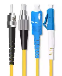 Cabo óptico de fibra lszh, cabo óptico de fibra ótica os2 singlemode simplex pvc para fc LC-FC 9/125 2.0mm