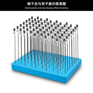 ฐานยึดสำหรับทำโมเดล 19x14 รู สีฟ้า โต๊ะสำหรับตากโมเดล - Product Image 3