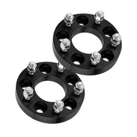 Entretoises de roue forgées sur mesure en aluminium 6061-T6 NOIR, 4 pièces, 2 po, 5x4.5, centrées sur le moyeu, 1/2"x20 pour Jeep Liberty Grand Cherokee (Compatible avec : Ford Ranger)
