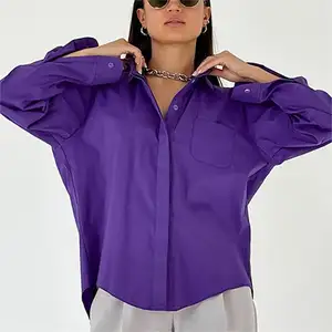 Wholesale Womens Long Sleeve, Roll Tab Button Down Shirts Cheap Stock Fashion Apparel Standard and Plus Size Blouse/