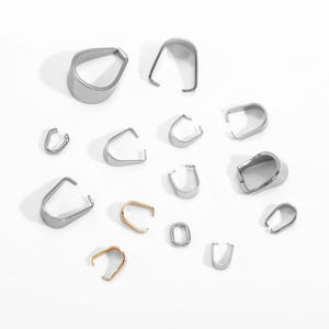 Gros Fermoirs En Acier Inoxydable Crochet Bélières Charme <span class=keywords><strong>Melon</strong></span> Graines Boucle Pendentif Connecteurs pour DIY Collier Bijoux Résultats - Product Image 2