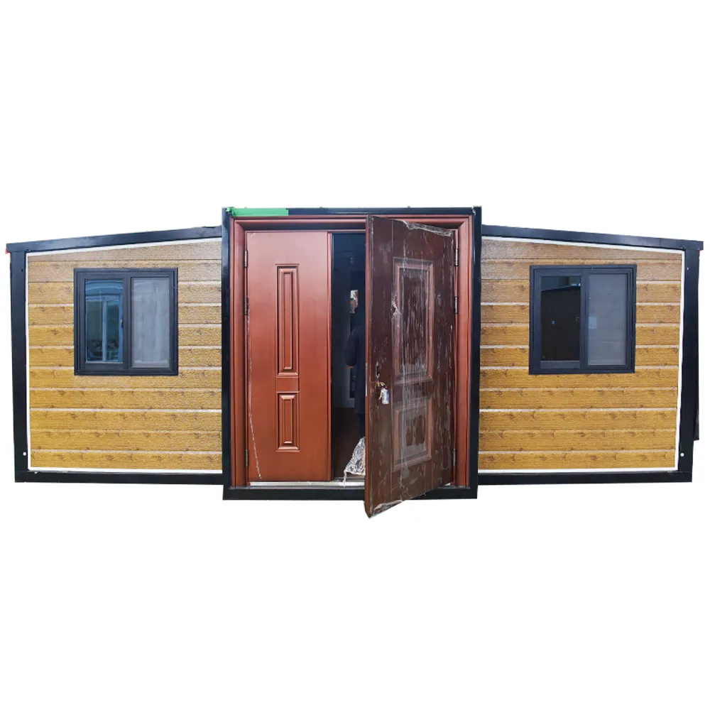 20ft Hurricane proof Light Steel folder flat pack expandable coffee prefabricated 4 bedroom container house mansion