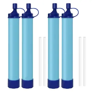 Persönlicher Wasserspüler Stroh im Freien tragbare Filtration Notfall-Überlebensgerät Wasserschutz Lösungen taktische Ausrüstung