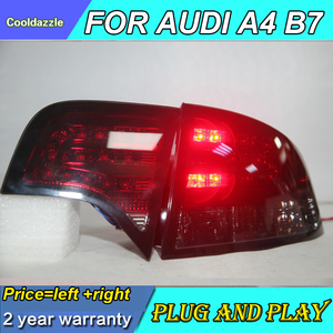Feu arrière pour <span class=keywords><strong>A4</strong></span> <span class=keywords><strong>B7</strong></span> 2005 — 2008 ensemble de phare à LED, feu arrière noir fumé, avec clignotant et signalisation de stationnement inversée - Product Image 3