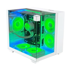 Pcooling M-Atx <span class=keywords><strong>Pc</strong></span> Case con vidrio templado <span class=keywords><strong>Gaming</strong></span> Case Escritorio Gabinete blanco <span class=keywords><strong>Pc</strong></span> Tower <span class=keywords><strong>Computer</strong></span> Casting - Product Image 2
