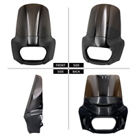 Cache-phare avant de 15 pouces avec déflecteur de vent pour Harley Softail Fat Bob FXFB 114 FXFBS 2018 et versions ultérieures