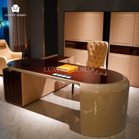 Meubles de bureau à domicile de style moderne italien de luxe, style tendance, salle d'étude, PDG, directeur général