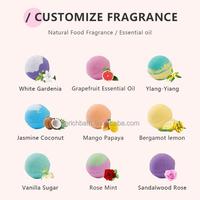 Bombe de bain 2-en-1 aux huiles essentielles pour un nettoyage en profondeur et une nutrition de la peau, 75g, coffret cadeau SPA relaxant