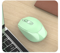 Mini ratón USB inalámbrico BT + 2,4 GHz a precio de fábrica con estilo 3D retroiluminado con LED para ordenador portátil, teléfono inteligente, regalo colorido, ratón de ordenador