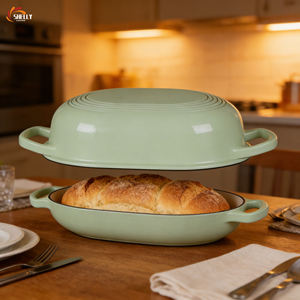 Marmite de cuisson XL <span class=keywords><strong>en</strong></span> <span class=keywords><strong>fonte</strong></span> <span class=keywords><strong>pour</strong></span> restaurant, four à <span class=keywords><strong>pain</strong></span> au levain compatible four à gaz, <span class=keywords><strong>cocotte</strong></span> écologique <span class=keywords><strong>pour</strong></span> usage <span class=keywords><strong>en</strong></span> cuisine – Fournisseur d'usine - Product Image 5