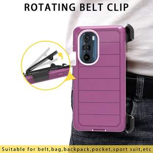 Clip de ceinture étui Defender robuste pour <span class=keywords><strong>Moto</strong></span> G stylet 5G <span class=keywords><strong>2022</strong></span> 4G Power 2023 G Play Protection robuste housse d'étui hybride - Product Image 6