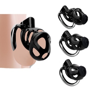 Cage de chasteté FRRK avec ceinture de chasteté rose pour sissies, anneaux péniens métalliques courbes, cathéter urétral en silicone, jouet sexuel pour hommes, vente en gros - Product Image 1