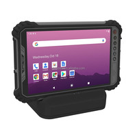 Tablet PC Industrial Resistente Personalizada con Android 15, Procesador MTK Octa Core, PDA de Mano, Lector de Códigos QR, Huella Dactilar y NFC, Pantalla de 8 Pulgadas 16:10, 8GB/256GB
