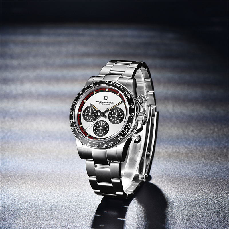 PAGANI DESIGN luxe nouveau classique montre à Quartz pour hommes lunette en céramique acier inoxydable étanche horloge verre saphir chronographe