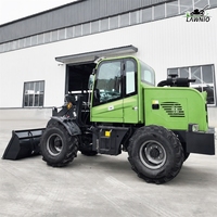 Kostengünstiger Diesel-Lader LAWNIO mit hoher Auskipphöhe und geeignet für Hochbett-LKW-Beladung für Erdarbeiten – Diesel-Radlader